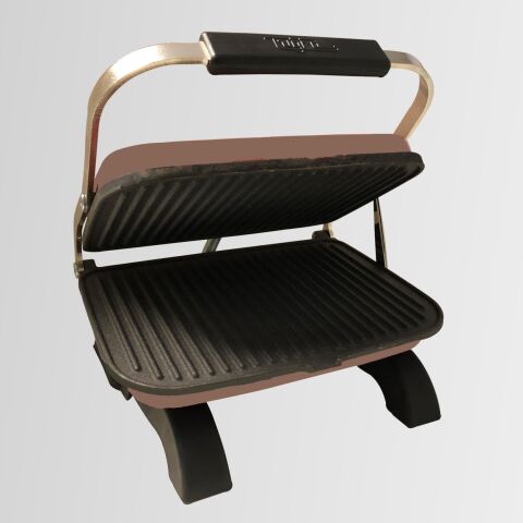 Tuğra Döküm Mini Tost Makinesi 1800 W Elektrikli 8 Dilim Gold Rose