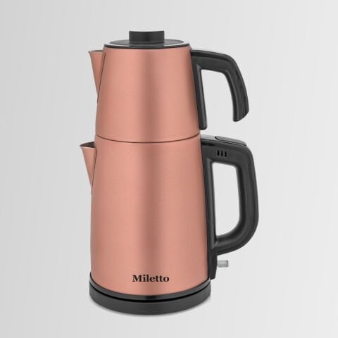 Miletto Rose Gold 2000W Gizli Rezistanslı Otomatik Çay Makinesi 2,9 lt - MT20R