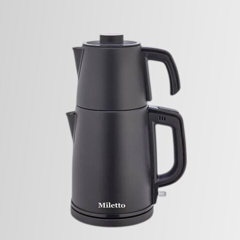 Miletto Siyah 2000W Gizli Rezistanslı Otomatik Çay Makinesi 2,9 lt - MT20S