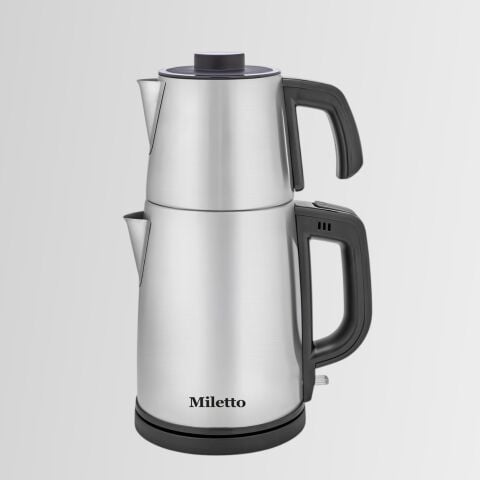 Miletto Inox 2000W Gizli Rezistanslı Otomatik Çay Makinesi 2,9 lt - MT20G
