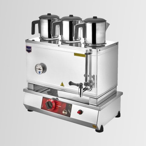 Remta N13(P) 55 Model Üç Demlikli Gazlı (CE) Pleytsiz Çay Ocağı - Kahveci Takımı 33 lt DOĞALGAZLI