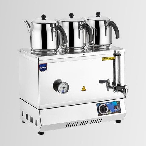 Remta EP03 55 Model Üç Demlikli Elektrikli Pleytsiz Çay Ocağı - Kahveci Takımı 33 lt 2200 W