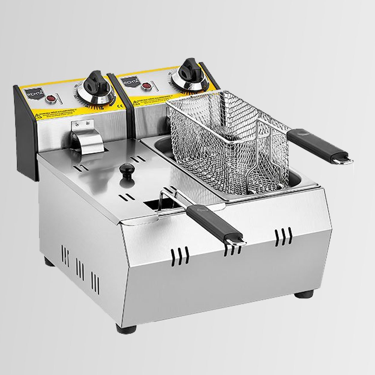 Remta R92 3 + 3 lt İkili Kapaklı Elektrikli Fritöz 5000 W