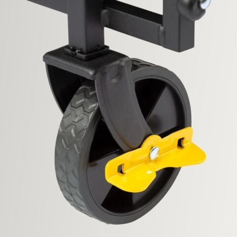 FUNKY CHAIRS 65 Litre Fren Sistemli, Rulmanlı, L Boy Katlanır Vagon Plaj Taşıma ve Kamp Arabası - Siyah