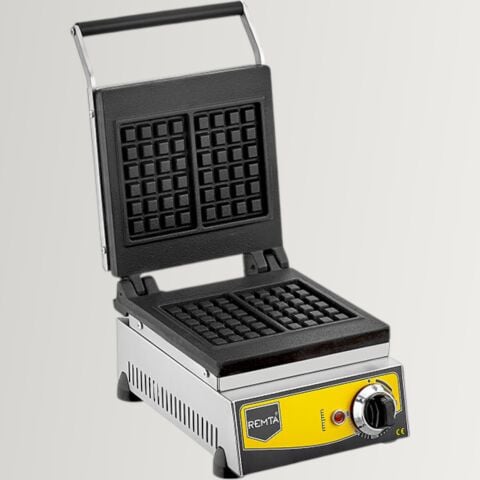 Remta Döküm Kare Model Waffle Makinası Elektrikli - W10