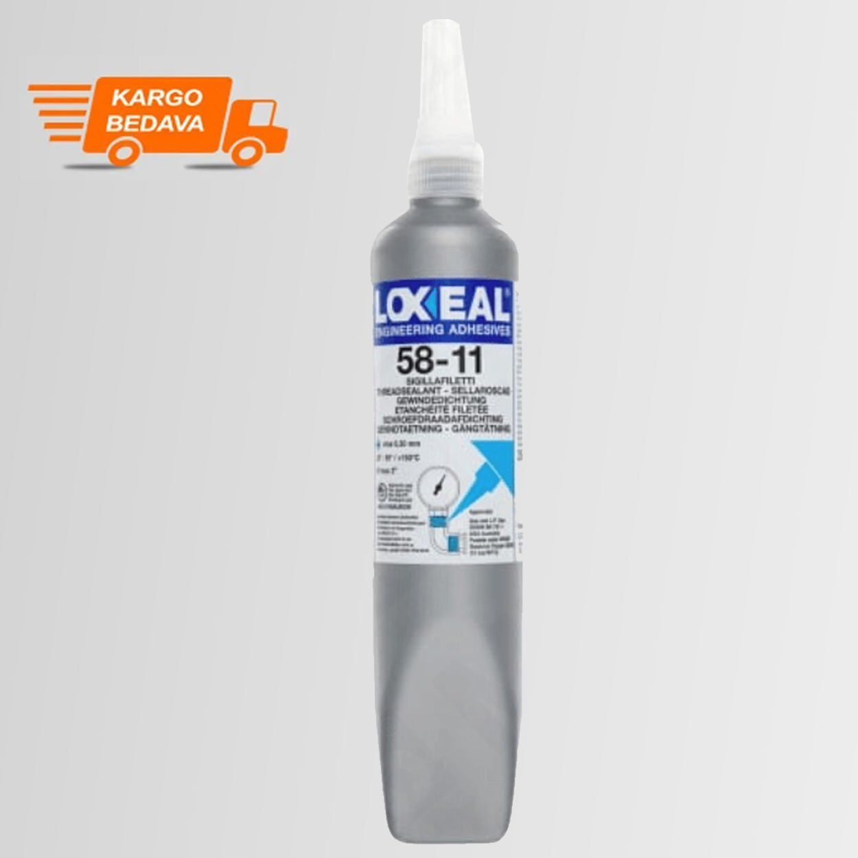 Loxeal 58-11 Yüksek Basınç Sızdırmazlık Orta Mukavemet 250 ML