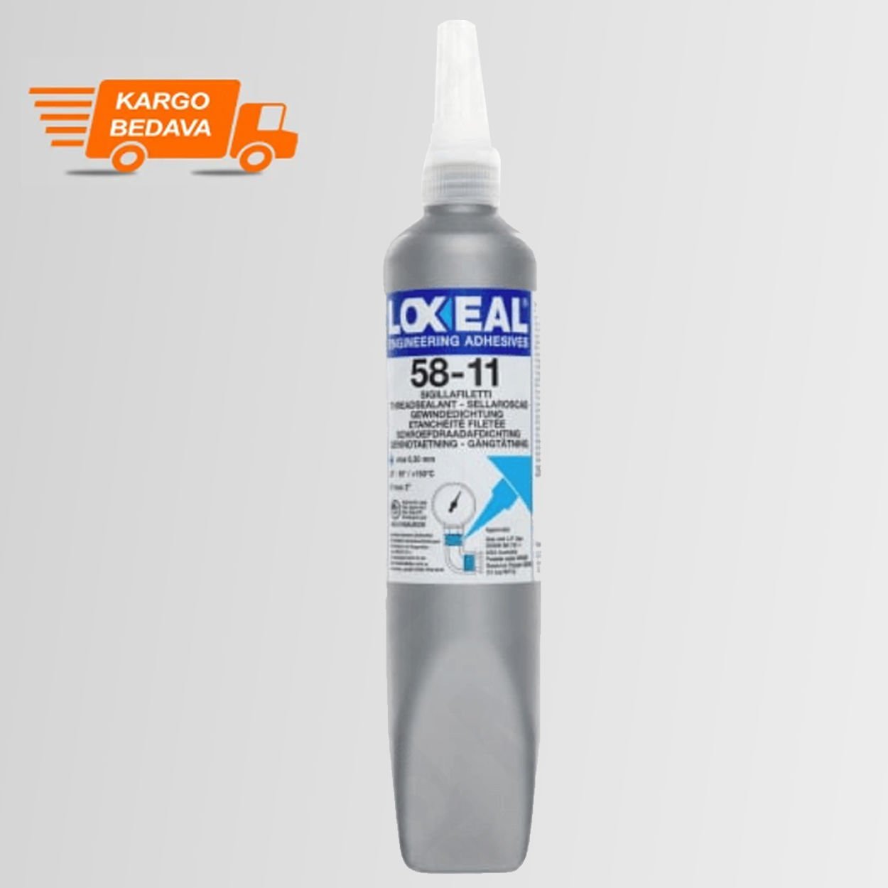 Loxeal 58-11 Yüksek Basınç Sızdırmazlık Orta Mukavemet 250 ML