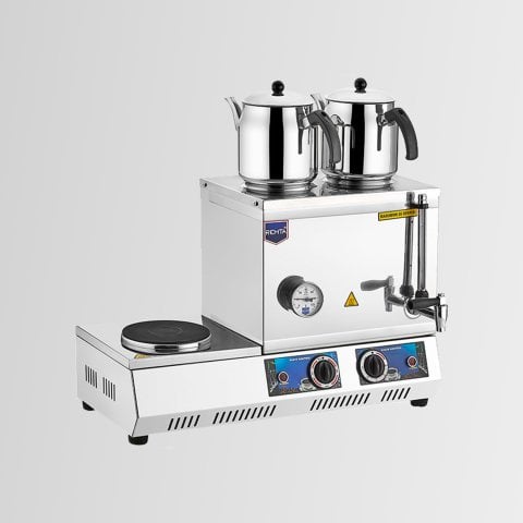 Remta K31 30 Model İki Demlikli Pleytli Elektrikli Çay Ocağı - Kahveci Takımı 23 lt 3000 W