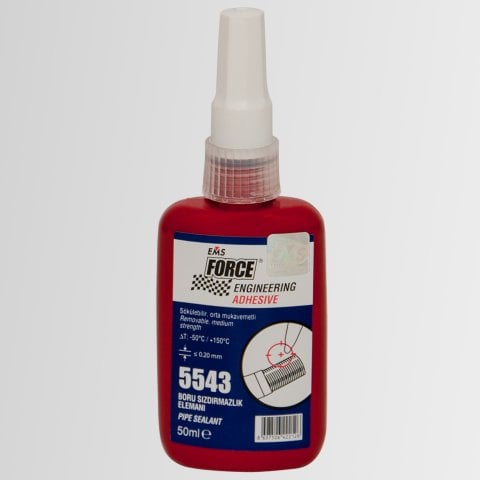 EMS FORCE 5543 Boru Dişli Macun Sızdırmazlık Elemanı Teflon Sıvı Conta Keten 50 ML
