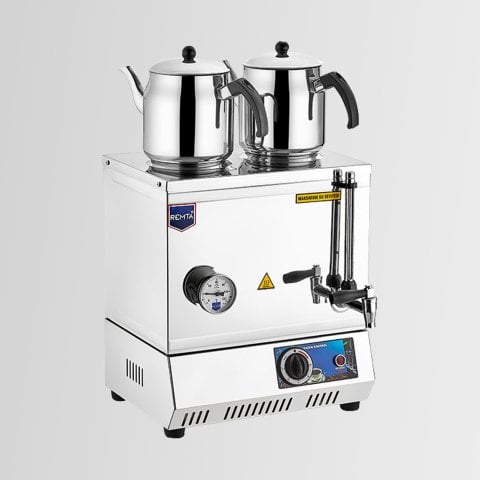 Remta EP02 30 Model İki Demlikli Elektrikli Pleytsiz Çay Ocağı - Kahveci Takımı 23 lt 2000 W