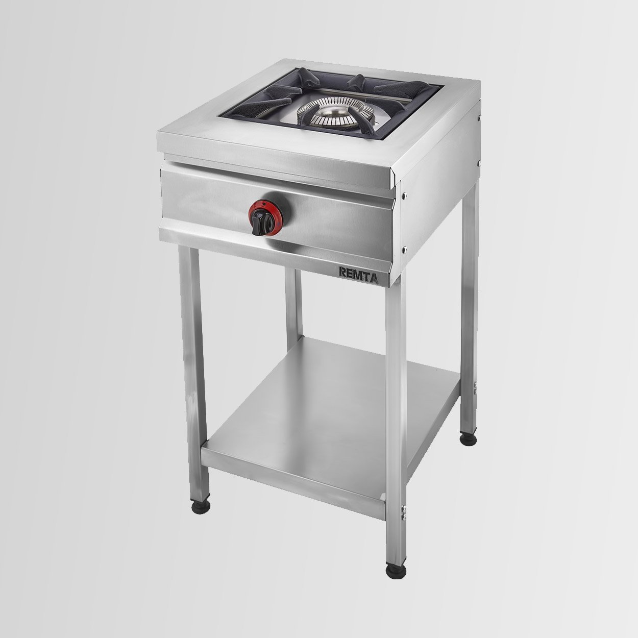 Remta CEJ21(L) Gazlı Sönme Emniyetli Taban Raflı Tekli Lokanta Ocağı Yüksek Ayak (CE) DOĞALGAZLI