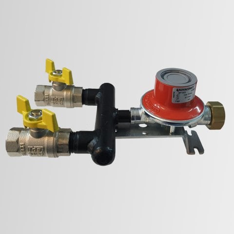 İki Tüplü Pratik Kombi Kollektör Seti Temel Sıvı Conta Hediyeli NOVACOMET