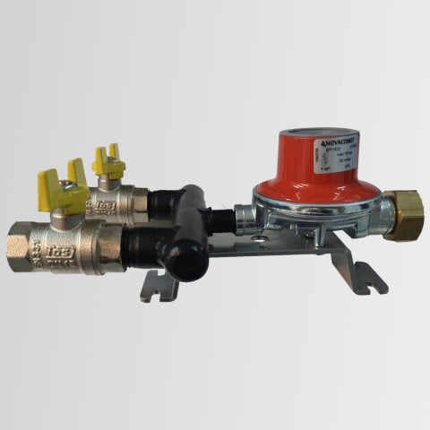 İki Tüplü Pratik Kombi Kollektör Seti Temel Sıvı Conta Hediyeli NOVACOMET