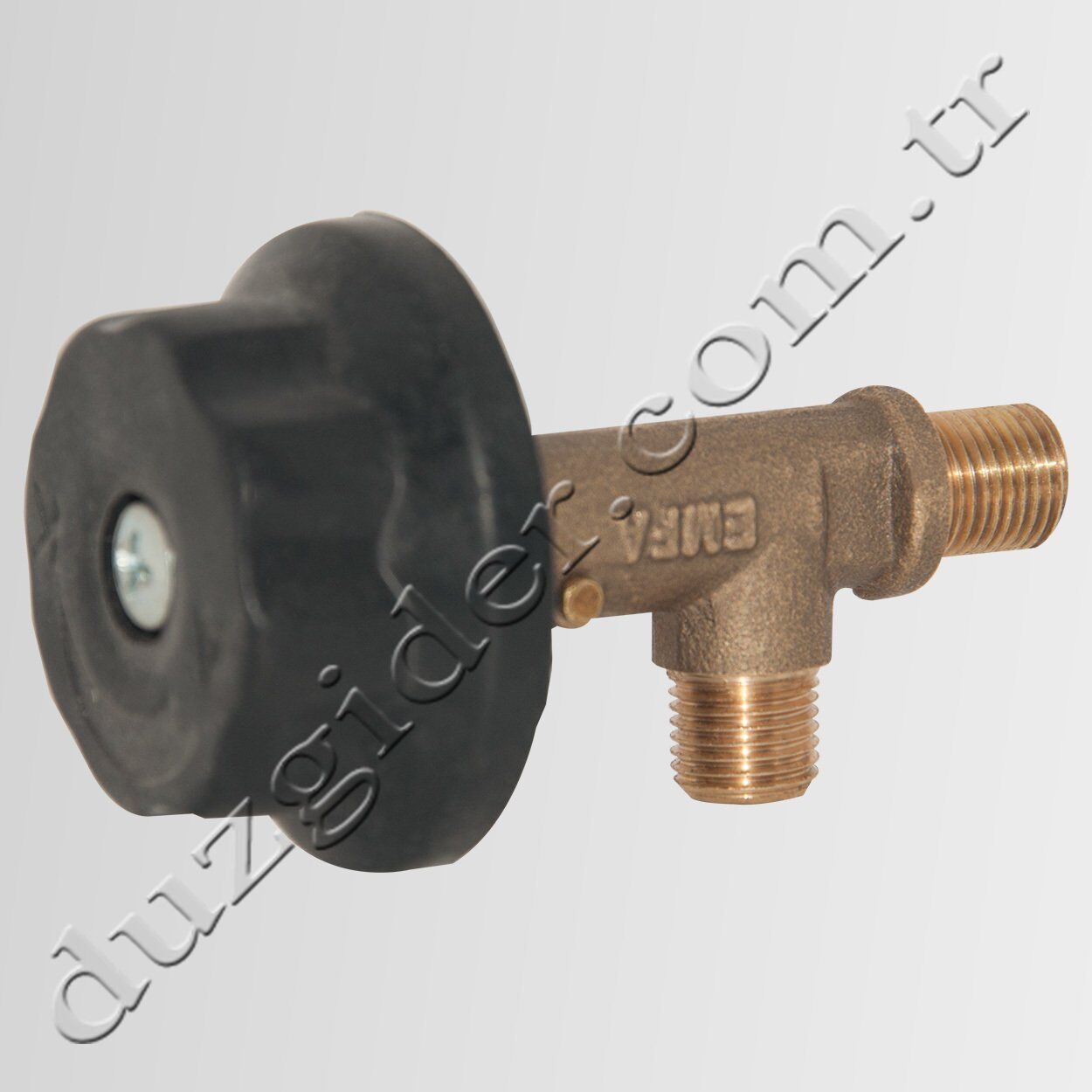 1/8' Köşegaz Ara Musluk İnce Diş Yüzüklü