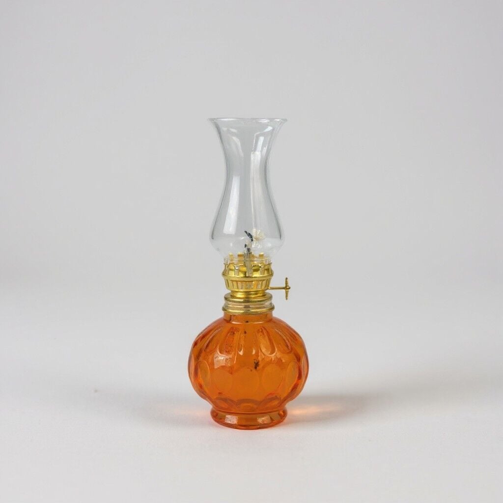 İdare Kandil Nostalji Gaz Lambası Mini Turuncu