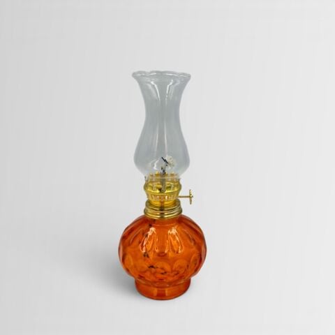 İdare Kandil Nostalji Gaz Lambası Mini Turuncu