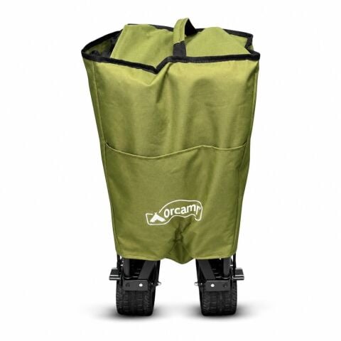 ORCAMP OUT-2381 100 Litre Veloce Arkası Açılabilir Fren Sistemli Katlanır Kamp Vagonu - Plaj Yük Taşıma ve Kamp Arabası