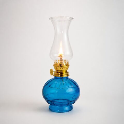 İdare Kandil Nostalji Gaz Lambası Mini Mavi