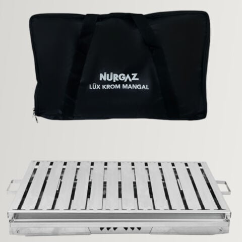Nurgaz Campout NG N099 Lüx Katlanır Krom Mangal