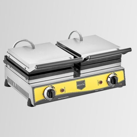 Remta W15 Sanayi Tipi Döküm Çiftli Çiçek Model 21 cm Çap Waffle Makinası Elektrikli