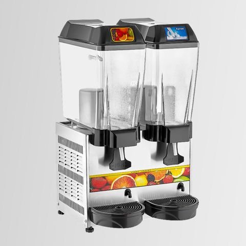 Remta Çiftli ST13 Şerbet - Ayran - Meyve Suyu Soğutucu 20+20 LT METALİK GRİ