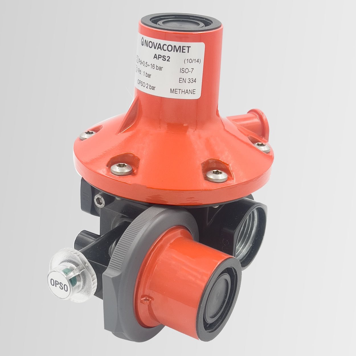 250 kg/h APS-2000 Shut Off Regülatör Novacomet Dedantör Tüp Başlığı