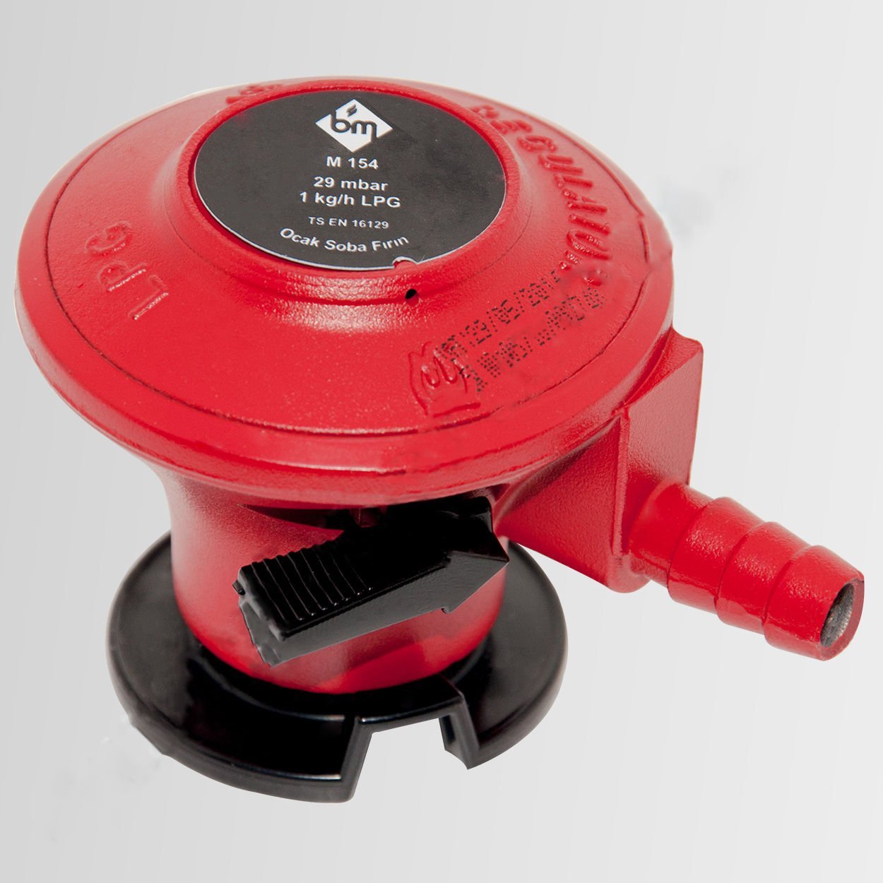 Kırmızı Ocak Metal Gövdeli Geçme - Kilitlemeli Dedantör Büro Mekaniker Tüp Başlığı