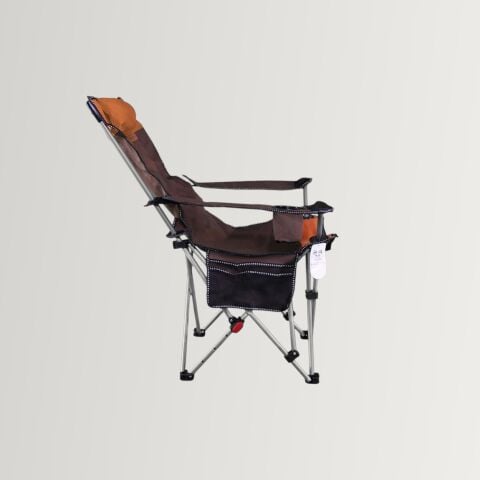 Madfox Prowler Katlanabilir 3 Kademeli Yatabilen Kamp Sandalyesi - Şezlong Brown/Orange