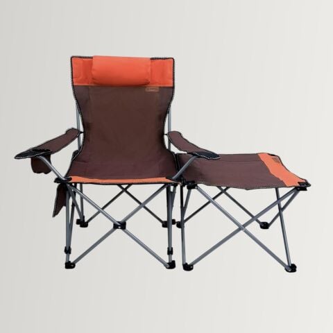 Madfox Prowler Katlanabilir 3 Kademeli Yatabilen Kamp Sandalyesi - Şezlong Brown/Orange