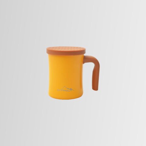 Nurgaz NG 174-S Campout Çift Katmanlı Termos Kamp Bardak Kupa Sarı