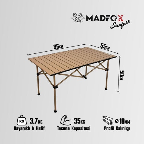 Madfox Surface Katlanır Kamp Masası