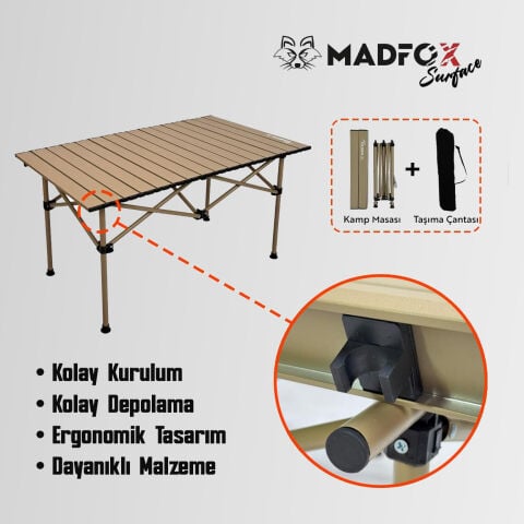 Madfox Surface Katlanır Kamp Masası