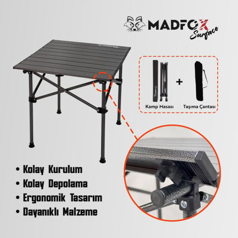 Madfox Surface Katlanır Küçük Boy Kamp Masası