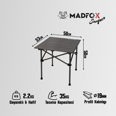 Madfox Surface Katlanır Küçük Boy Kamp Masası