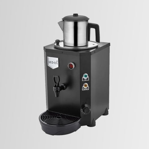 Remta DE14 Tek Demlikli Elektrikli Jumbo Çay Makinesi 9 lt (Demlik Dahil) SİYAH