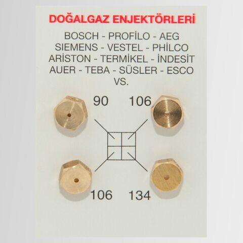 Üniversal Doğalgaz Enjektör Meme Takımı (10 ADET)