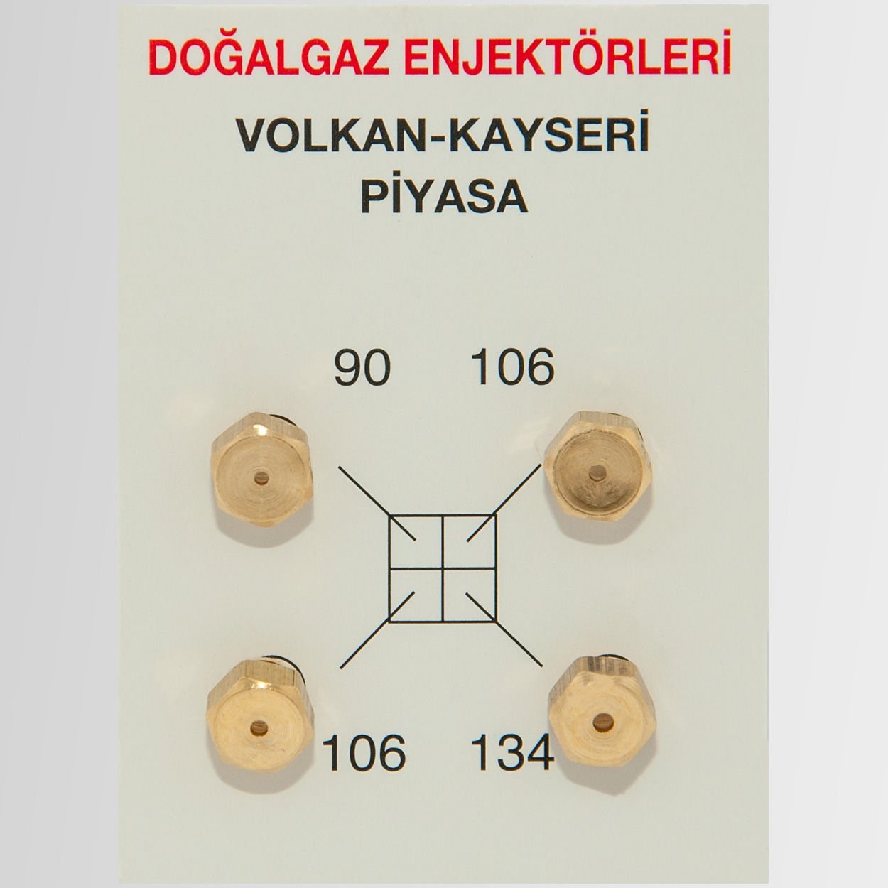 Piyasa Doğalgaz Enjektör Meme Takımı(10 Adet)