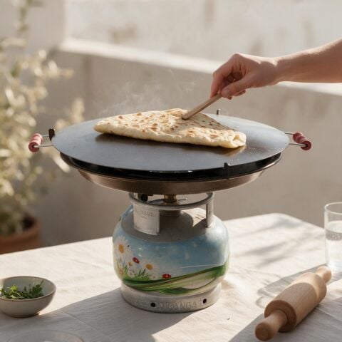 Gülsan 45 cm. Çift Yönlü Tüplü Piknik - Gözleme -Yufka & Kavurma Sacı