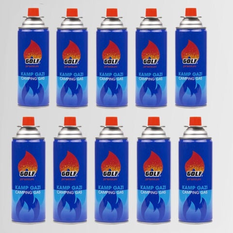 10'lu Set GOLF Kamp Gazı Valfli Kartuş 227 gr. -Ücretsiz Kargo