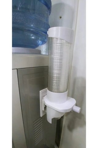Karton Bardaklara Uyumlu Sebil Bardaklık Dispenser Butonlu