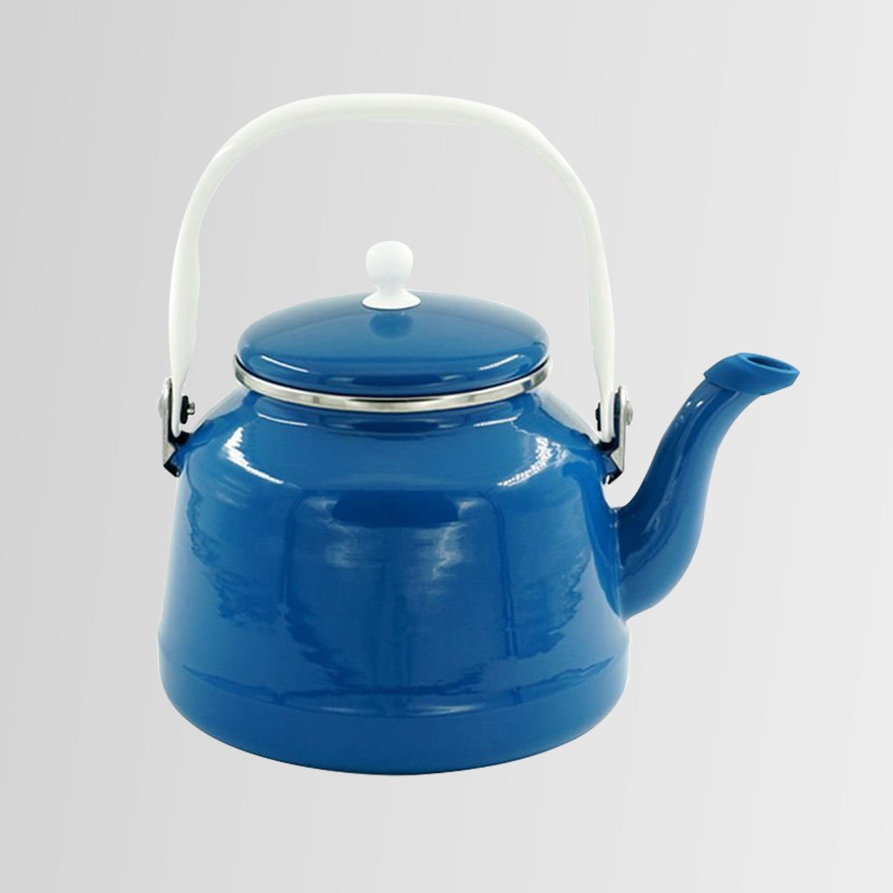 Orcamp OUT-1551 Retro Emaye Kamp Çaydanlık - Demlik MAVİ