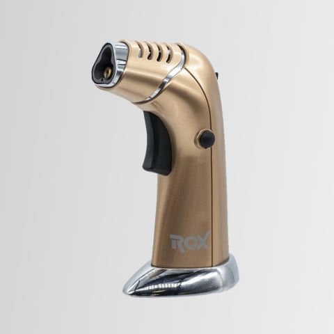 Rox BS-830 Camping Üç Alev Çıkışlı Torch Bütan Gazlı Kamp Pürmüz Başlığı Çok Amaçlı Çakmaklı