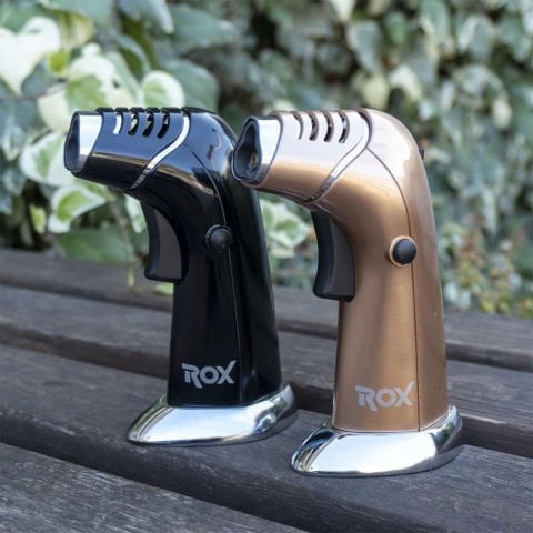 Rox BS-830 Camping Üç Alev Çıkışlı Torch Bütan Gazlı Kamp Pürmüz Başlığı Çok Amaçlı Çakmaklı