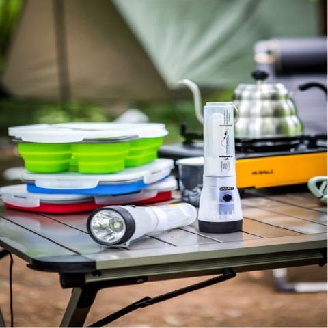 Nurgaz NG.183 Campout Pilli Kamp EL Feneri + Masa Lambası + Flaşör Suya Dayanıklı