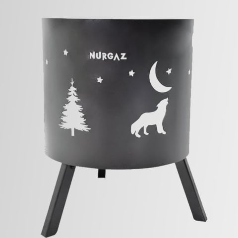 Nurgaz NG N066 Kamp Orman Şöminesi Izgaralı