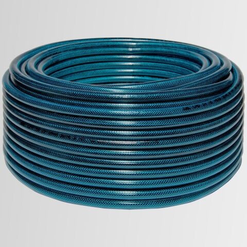 BM Tüpgaz (LPG) Tüp Hortumu Örgülü 8 mm Mavi ( SAFİR ) ( 50 MT )