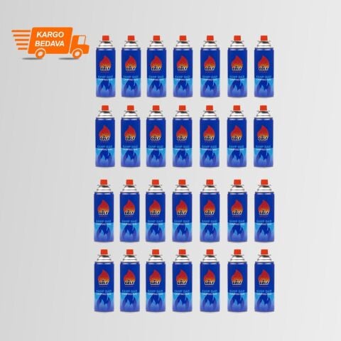28'Lİ Set GOLF Kamp Gazı Valfli Kartuş 227 gr. -Ücretsiz Kargo