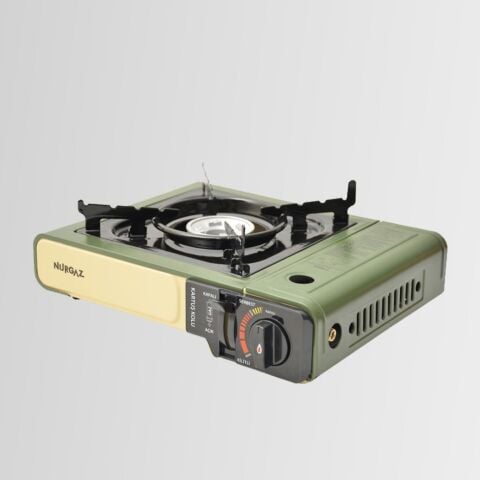 Nurgaz NG 501-TR Portatif Kamp Ocak Çakmaklı (Kartuş & Piknik Tüpe Uygun) Taşıma Çantalı - Emniyetli