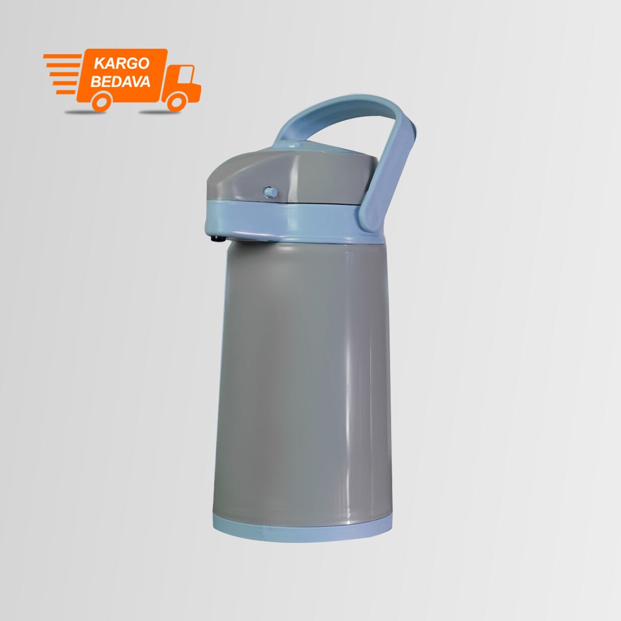 Midinoks Çift Cidarlı Cam 1,2 LT Piknik - Kamp Termos