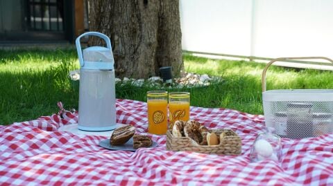 Midinoks Çift Cidarlı Cam 1,2 LT Piknik - Kamp Termos